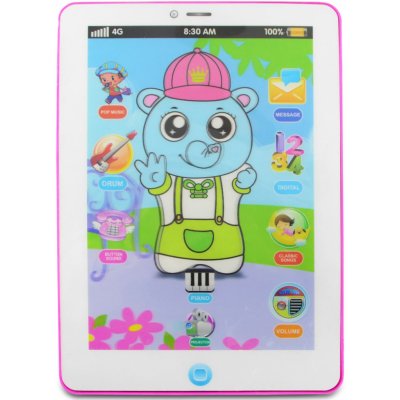 FunPlay C906E9 naučný tablet 24,5x17,5 cm růžový – Zbozi.Blesk.cz