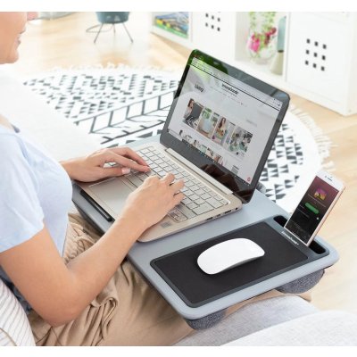 Přenosný stolek na počítač s polštářem XL Deskion - InnovaGoods