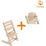 Stokke Tripp Trapp High Chair + Baby set Bundle Natural + Natural – Hledejceny.cz
