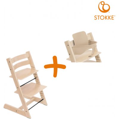 Stokke Tripp Trapp High Chair + Baby set Bundle Natural + Natural – Hledejceny.cz