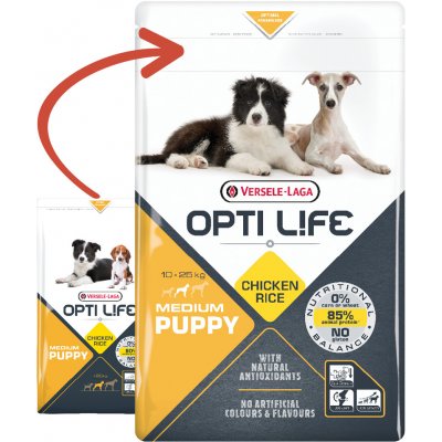 Versele Laga Opti Life Puppy Medium 12,5 kg – Hledejceny.cz