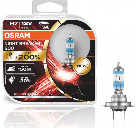 Osram Night Breaker 200 H7 12V 55W PX26d 2 ks od 659 Kč - Heureka.cz