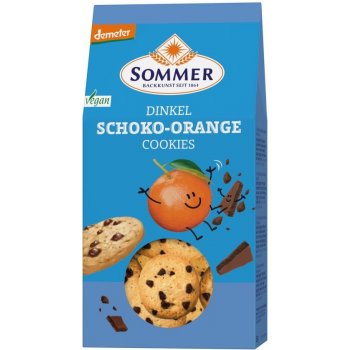 Sommer bio Špaldové sušenky čokoláda pomeranč 150 g