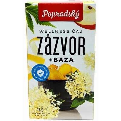 Popradský Wellness čaj zázvor baza 18 x 2,2 g – Zboží Mobilmania