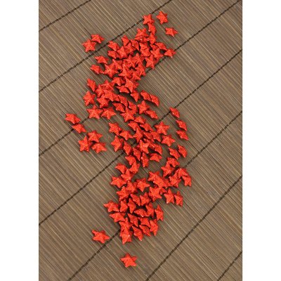 Autronic Hvězička červená dekorační cena za sadu 16 kusů /1 polybag. VCA033 RED