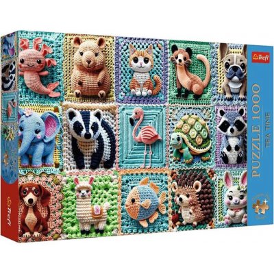TREFL Premium Plus Háčkovaná zvířátka 1000 dílků – Zboží Dáma