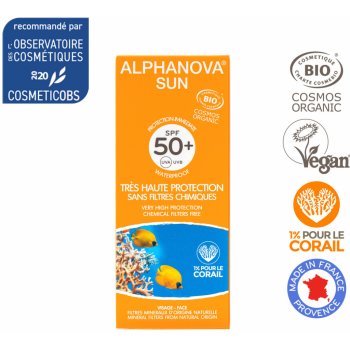 Alphanova opalovací krém SPF50+ 50 g