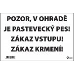 Výstražná cedulka PASTEVECKÝ PES – Hledejceny.cz