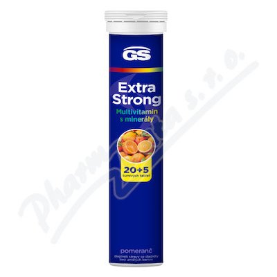GREEN SWAN GS Extra Strong Multivitamin pomeranč eff. 20+5 tabliet – Zboží Mobilmania