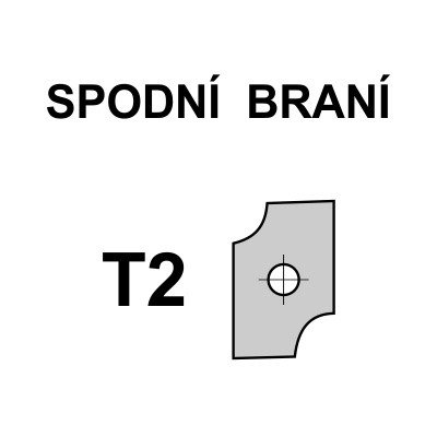 OMAS VBD T2 na fréza na výplně univerzál K-427 - spodní braní