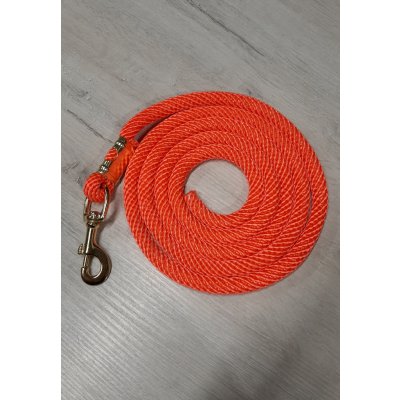 Umbria Vodítko nylonové s mosaznou karabinou Equitazione orange – Zboží Dáma