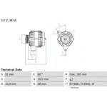 generátor BOSCH 0 986 038 160