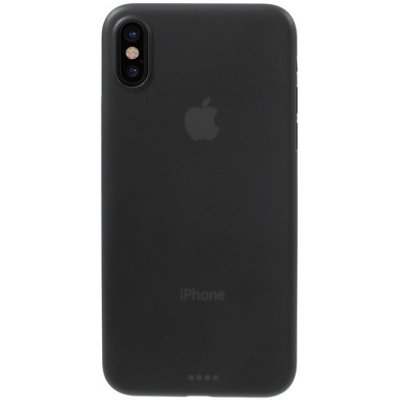 Pouzdro AppleMix Apple iPhone X - ochrana čočky - ultratenké - plastové - černé
