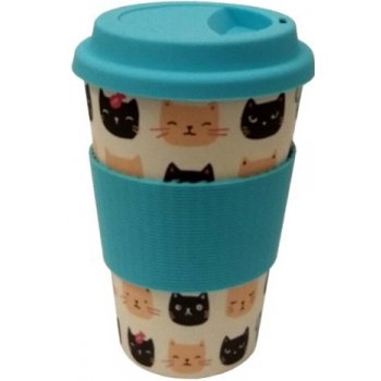 Bamboo Cup ekologický termohrnek Kočky 0,4 l