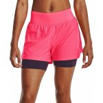 Under Armour kraťasy UA RUN STAMINA 2IN1 SHORT růžová – Zboží Dáma