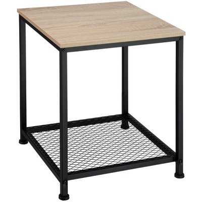 Tectake Derby 45,5×45,5×55,5 cm Industrial světlé dřevo dub sonoma – Zbozi.Blesk.cz