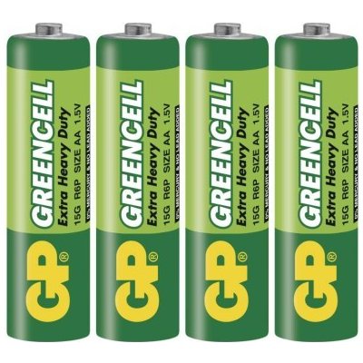 Zinková baterie GP Greencell AA (R6) – Zbozi.Blesk.cz