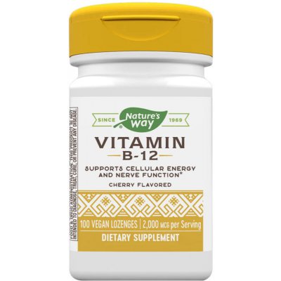 Natures Way Vitamin B12 Cherry 100 kapslí – Hledejceny.cz