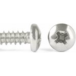Šroub do plechu nerez A2, půlkulatá hlava, DIN 7981 - 4.2x25 – Zboží Mobilmania