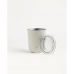 Waterdrop Nerezový Hrnek vč. Víčka s Otvorem krémová matná 350 ml – Zboží Dáma