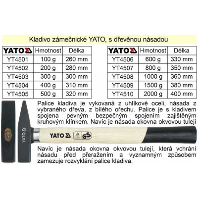 YATO YT-4501 – Zbozi.Blesk.cz