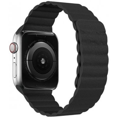 Crested Kožený řemínek s magnetickým zapínáním pro Apple Watch 38, 40 a 41 mm černý YACZ-Y984 – Zbozi.Blesk.cz