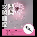 Aigostar B.V. LED Venkovní vánočnířetěz 500xLED/8 funkcí IP44 růžová B10303JK7 – Hledejceny.cz