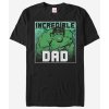 Pánské Tričko Zoot.Fan unisex tričko Marvel Incredible Dad Černé