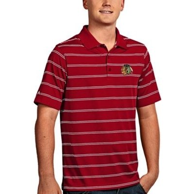 Antigua tričko Chicago blackhawks Deluxe Polo červené
