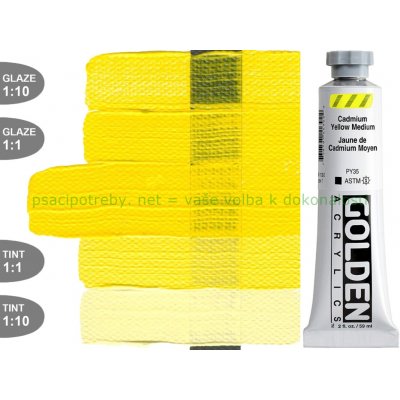 Golden Heavy Body akrylová barva 1130 cadmium yellow medium 59 ml – Hledejceny.cz