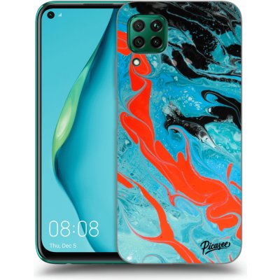 Pouzdro Picasee silikonové Huawei P40 Lite - Blue Magma čiré – Zboží Mobilmania