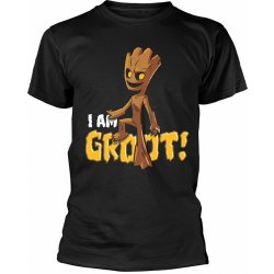 Strážci Galaxie tričko Groot Bold Black pánské