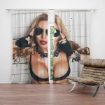 Sablio Závěs Žena s brýlemi: 2ks 140x250cm – Hledejceny.cz