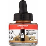Amsterdam Acrylic Ink 803 Deep Gold 30 ml – Zboží Dáma