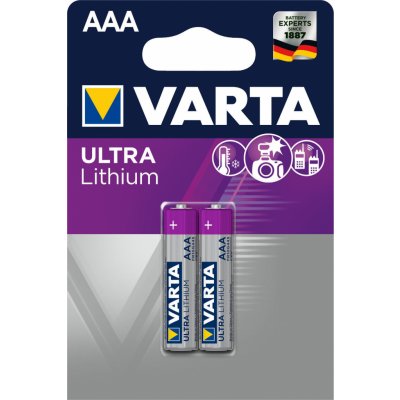 Varta Ultra Lithium 2ks AAA 6103301402 – Zboží Mobilmania