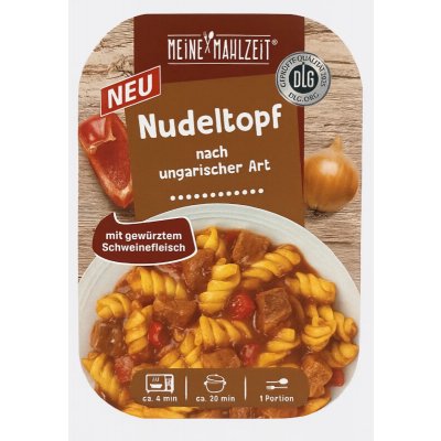 Meine Mahlzeit Hrnec s těstovinami na maďarský způsob s vepřovým masem 300 g – Zboží Dáma