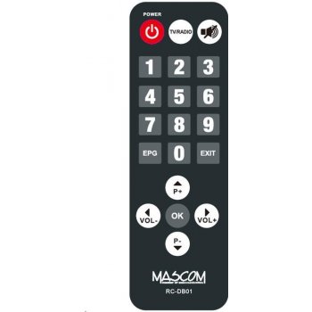 Dálkový ovladač Mascom MC720T2 HD DB01 SENIOR