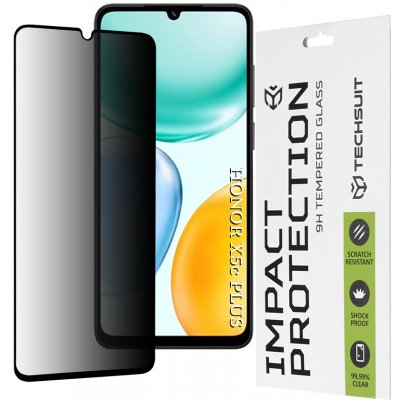 Techsuit ochranné sklo 111D Privacy Full Glue pro Honor X5c Plus černé 166012 – Zboží Živě