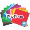 Vystřihovánka a papírový model Folia 9160 Origami papír 19 x 19 cm 96 archů ve 12 ti pastelových barvách
