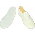 Miroslav Šoman Taneční cvičky šněrovací kůže - podešev kůže - bílé – Zboží Mobilmania