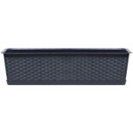 PROSPERPLAST Truhlík s miskou RATOLLA CASE 68,5x17,3 cm antracit – Zboží Dáma