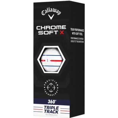 CALLAWAY Chrome Soft X 360° Triple Track golfové míčky 3 ks – Zboží Mobilmania