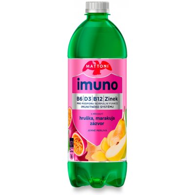 Mattoni Imuno minerální voda hruška & marakuja & zázvor 0,7 l – Hledejceny.cz