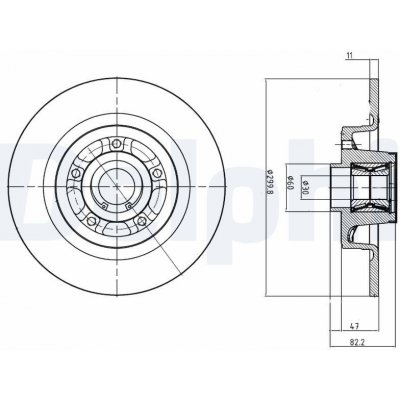 Brzdový kotouč DELPHI BG9023RS – Hledejceny.cz