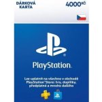 PlayStation Store dárková karta 4000 Kč – Zboží Mobilmania