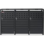 Scorpion elektro Přístřešek na 3 popelnice D14GG3Z antracit – Zboží Dáma