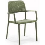 Nardi Bora s područkami Antracitově šedá plastová zahradní židle – Zboží Dáma