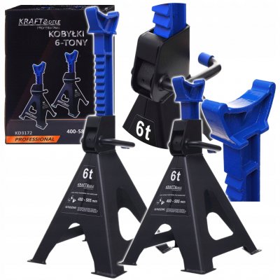 Kraft&Dele Podpěry pod auto 6 t 2 ks 400-585 mm, KD3172 – Zboží Mobilmania