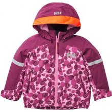 Helly Hansen dětská zimní bunda K Legend ins jacket bubblegum pink aop