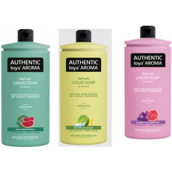 Authentic Toya Aroma Ice Lime & Lemon tekuté mýdlo náhradní náplň 600 ml